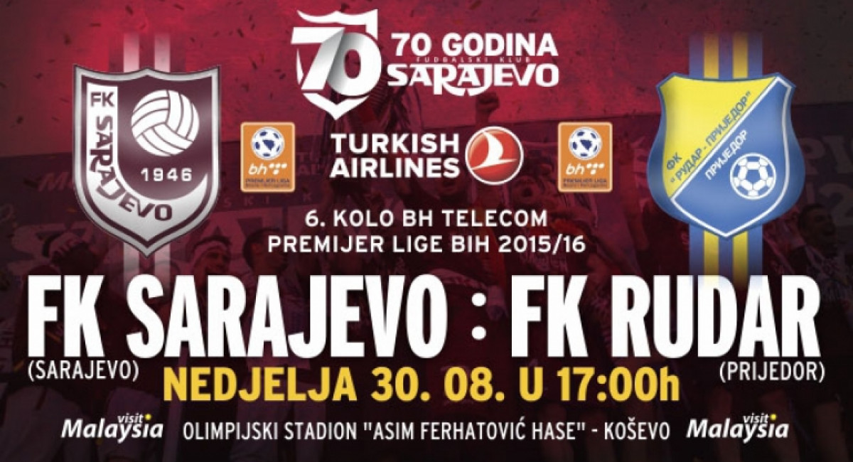 Najava FK Sarajevo FK Rudar Prijedor fksarajevo.ba