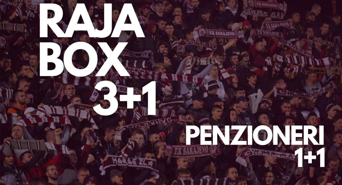 RAJA BOX ULAZNICE – KUPIŠ 3 DOBIJEŠ 4, ZA PENZIONERE 1+1